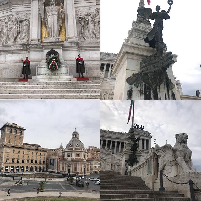 ローマ観光4日目 市バスでヴェネティア広場へ。v.エマヌエーレ2世記念堂はすごい迫力。後ほど日本で詳細レポ書きます。#ローマ #イタリア #海外旅行 #roma #itary