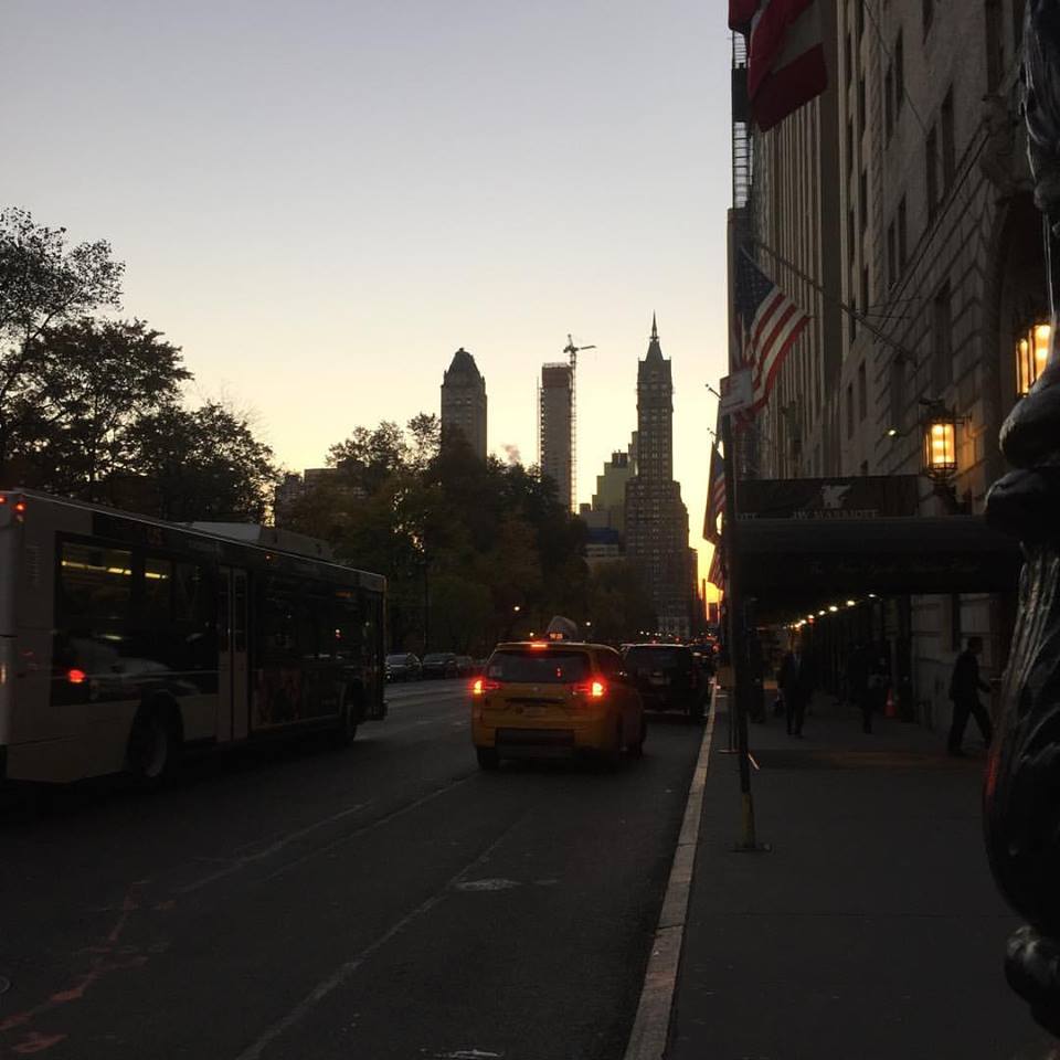 ニューヨークの旅　59stの朝焼け（2016年11月22日）