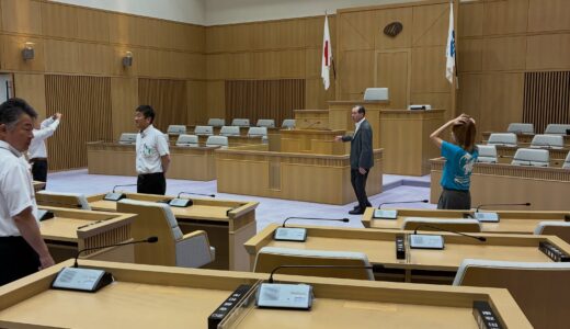 大仙市教育厚生常任委員会の視察 白山市